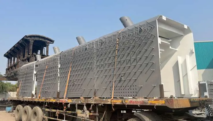 Pylon anchor boxes, Mumbai-Pune Missing Link cable-stayed bridge