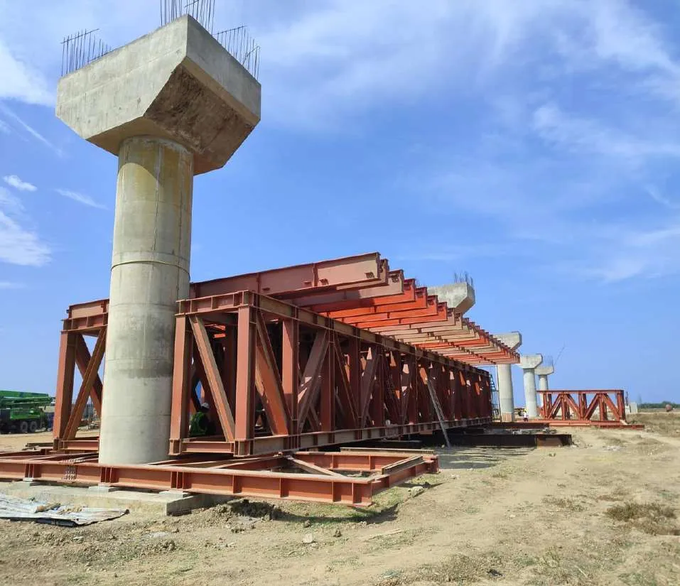 Sliding bridge trusses, Chennai Peripheral Ring Road