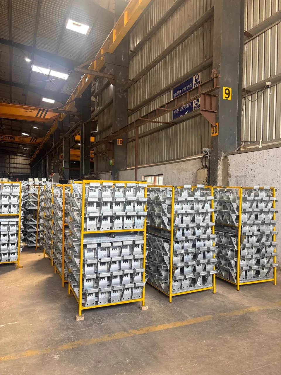 One batch of TBM conveyor brackets, ready to ship