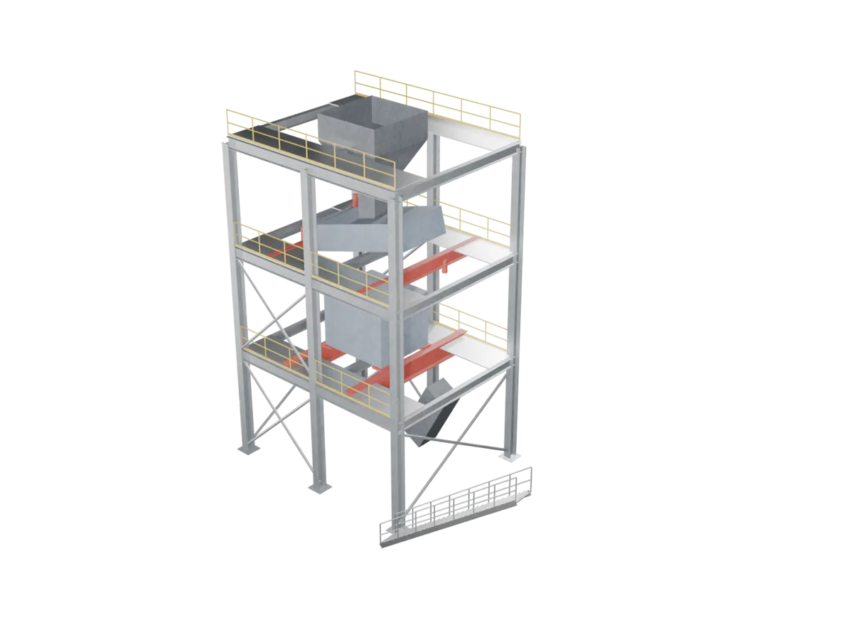 Crusher & Screening Structures, 3D model