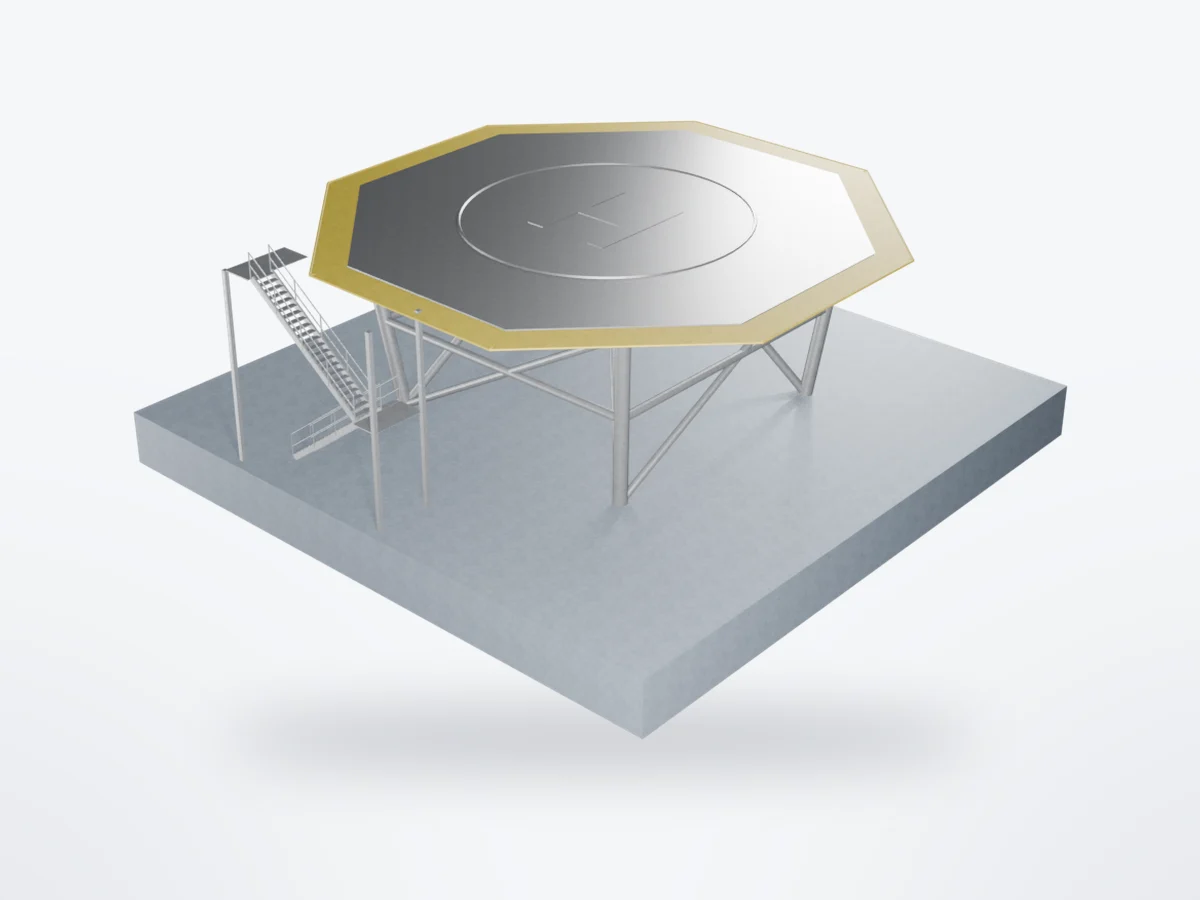 3D model of Helideck Frames