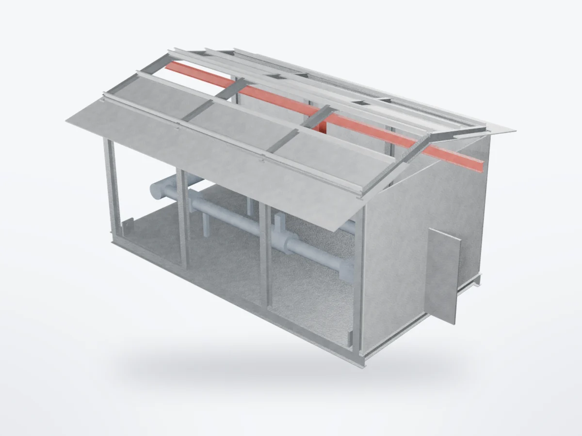 3D model of Metering Station Enclosures