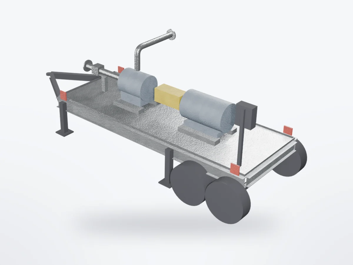 3D model of Mobile Pump System Frames