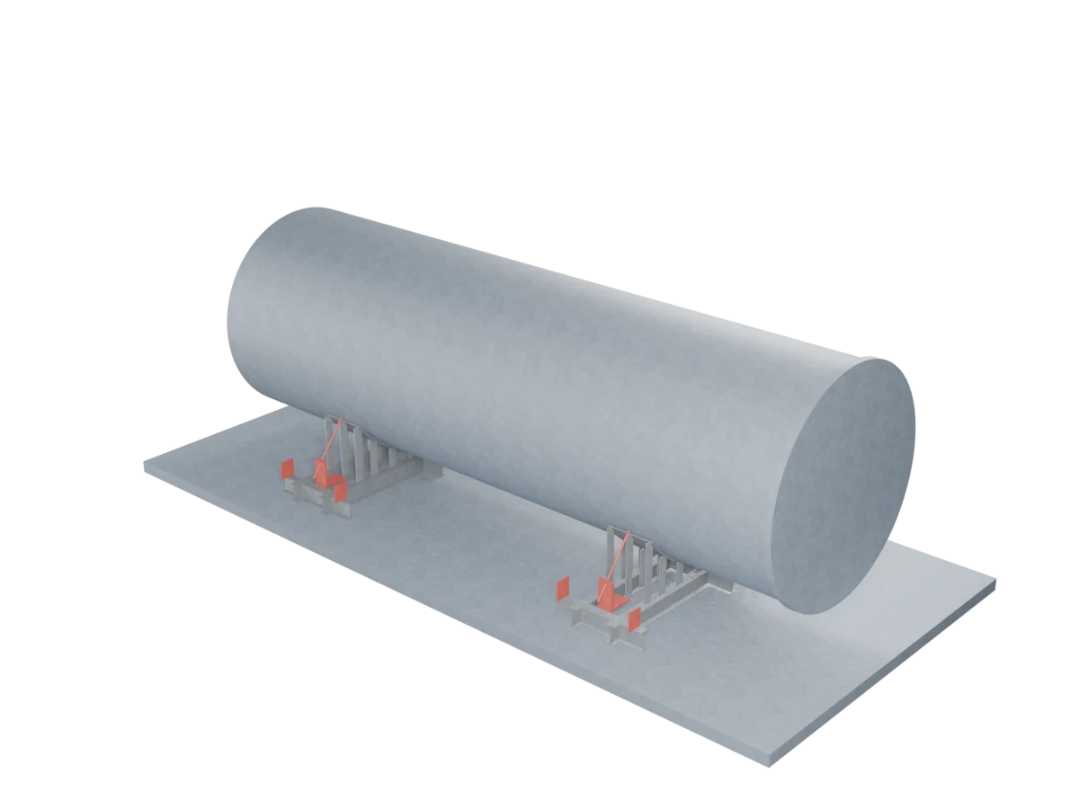 Monopile Sea-Fastening Grillages, 3D model