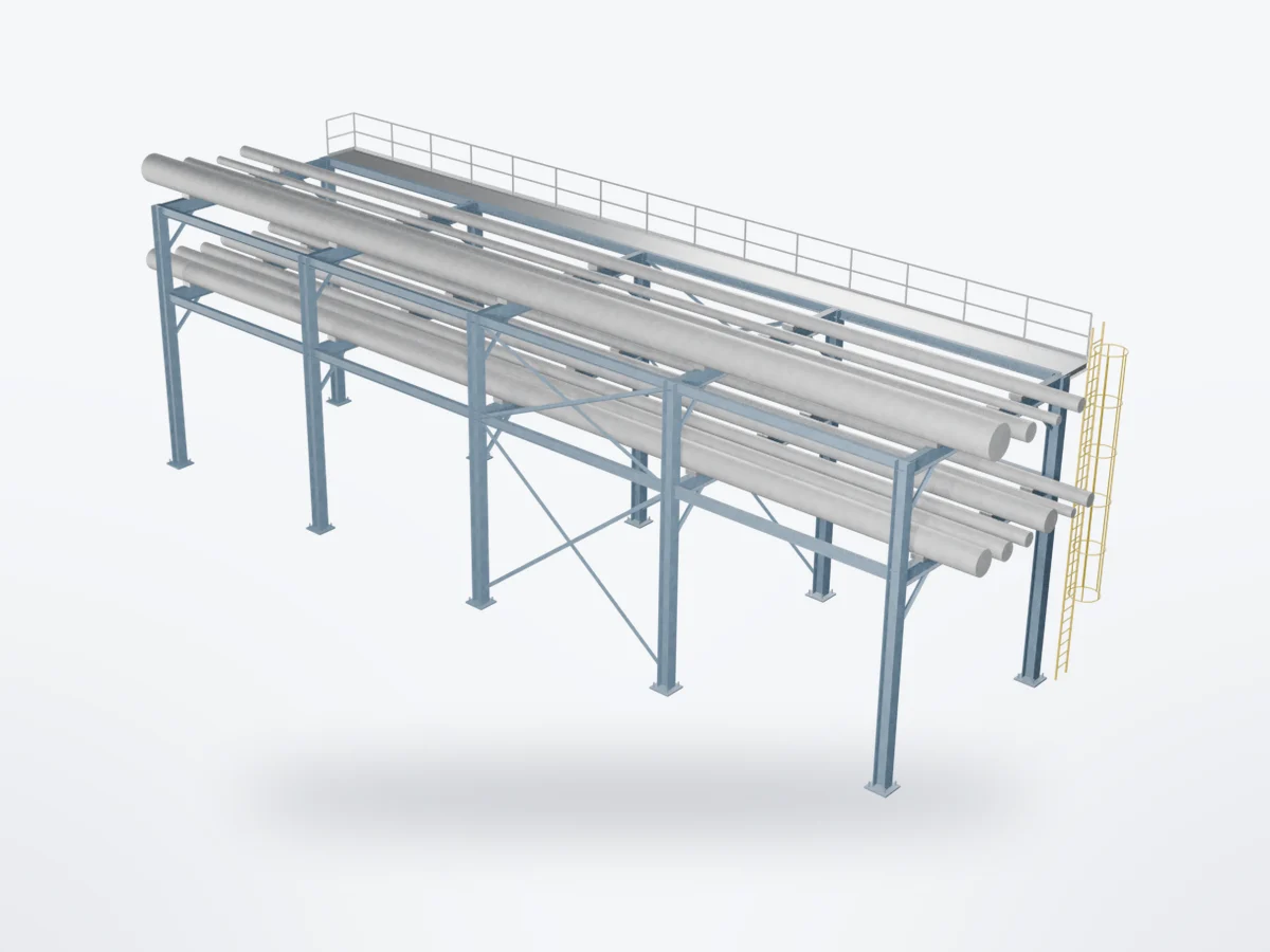 3D model of Pipe Racks & Access Platforms