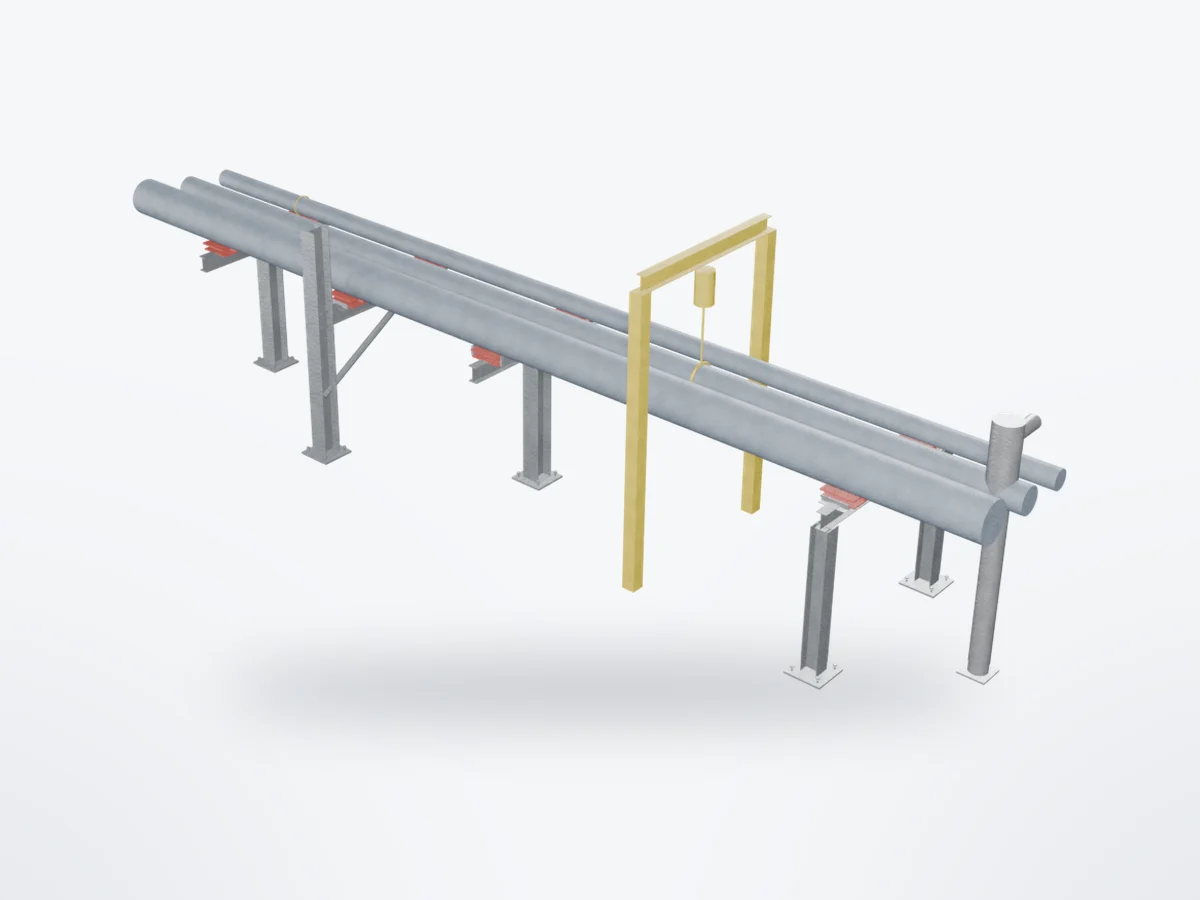 CO2 Pipeline Supports