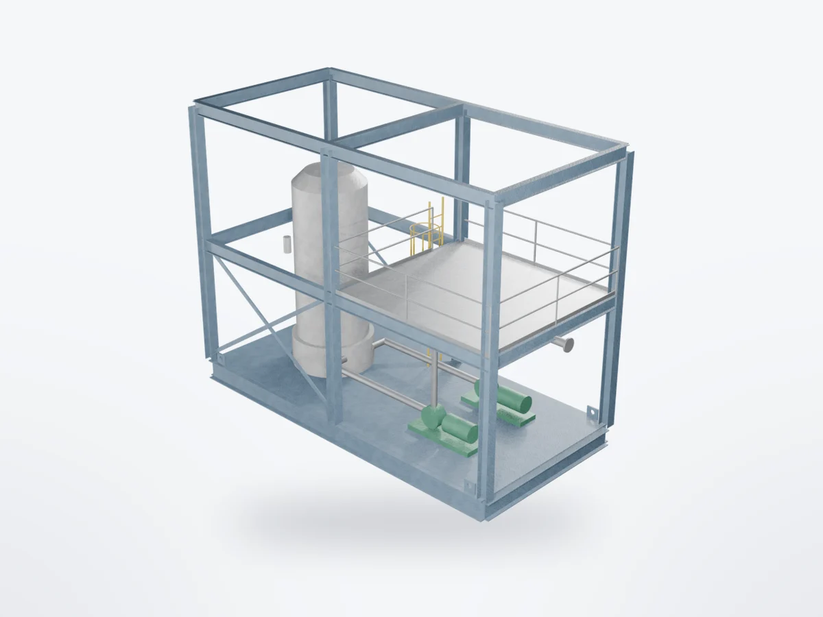 3D model of Process Skids & Modules