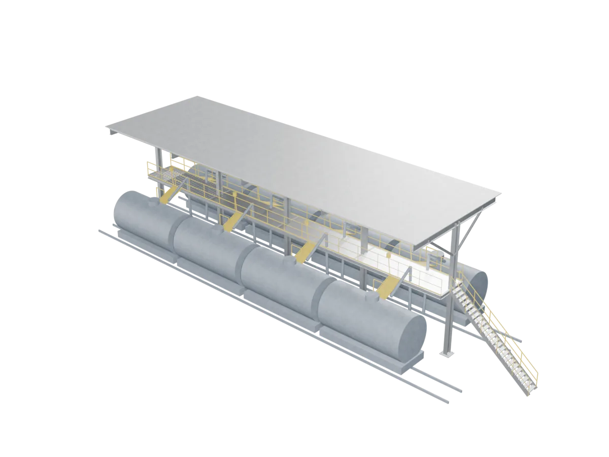 3D model of Rail Loading Gantries