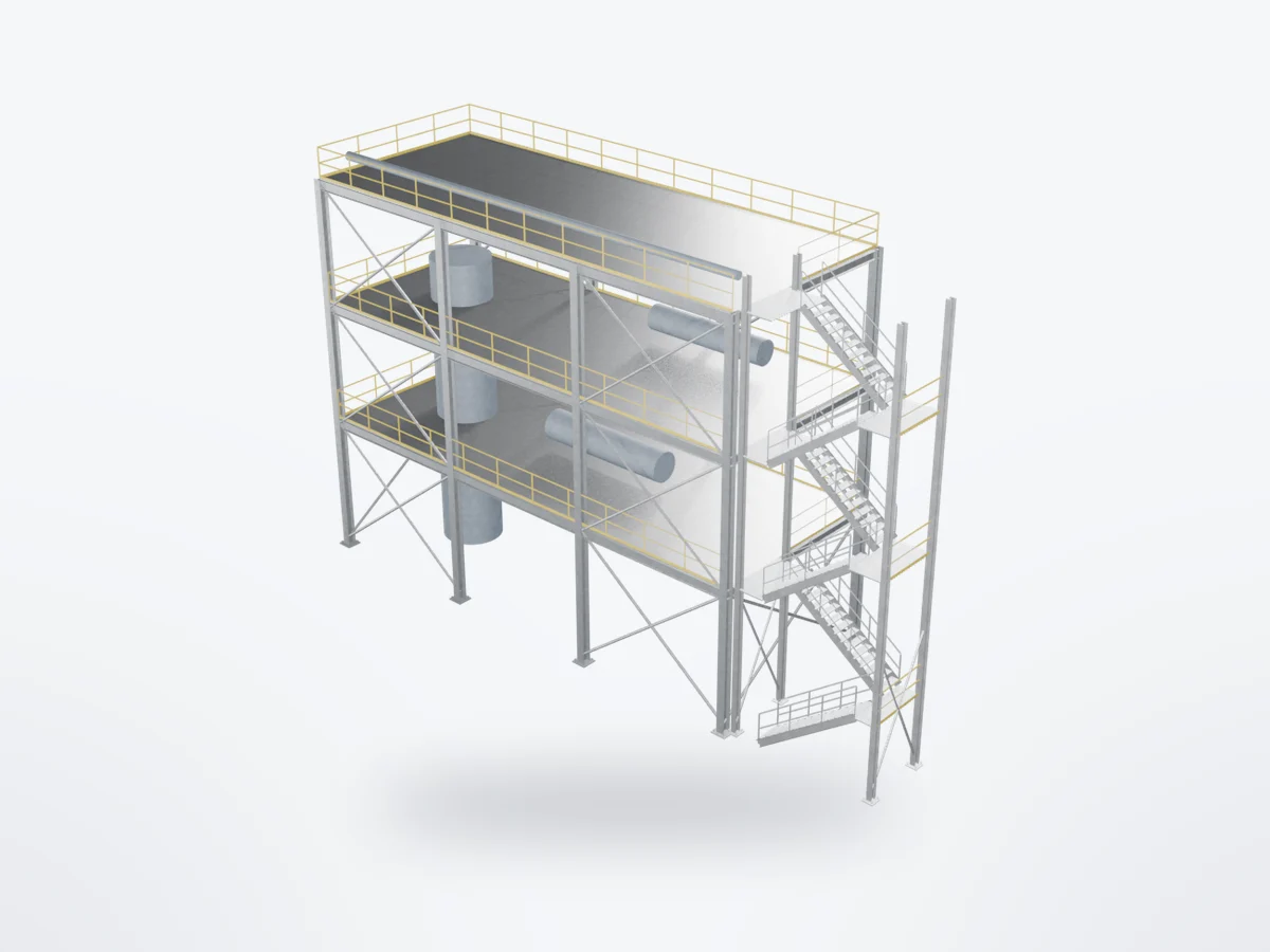 3D model of Refinery Process Structures