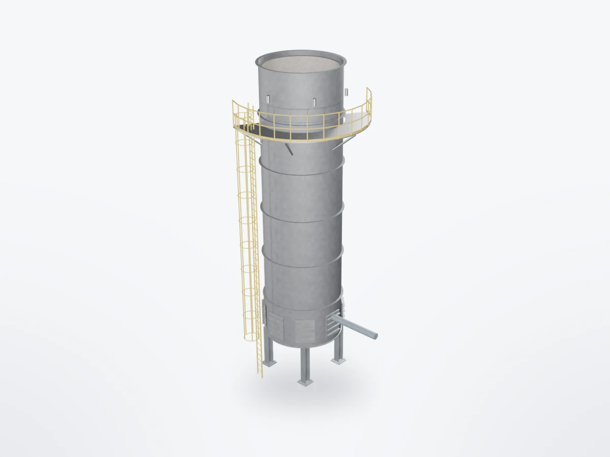 3D model of Vapour Combustion Units