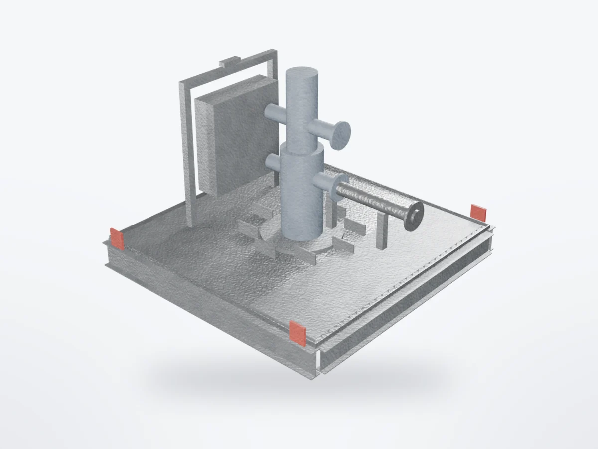 3D model of Wellhead Bases & Control Frames